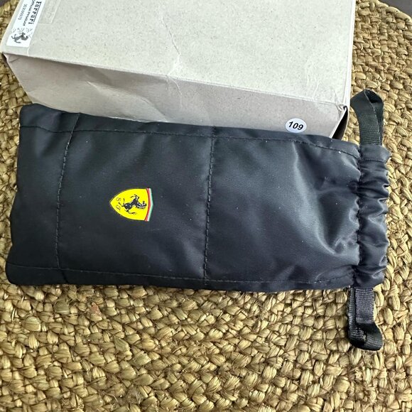 Unisex Ferrari Clear Lens Yellow/Black Detail Glasses FZ8021U - Picture 8 of 9